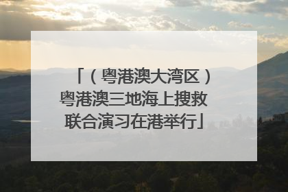 （粤港澳大湾区）粤港澳三地海上搜救联合演习在港举行